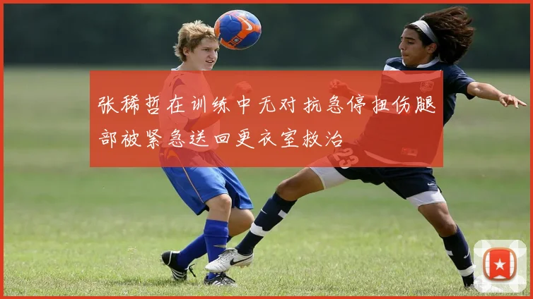 张稀哲在训练中无对抗急停扭伤腿部被紧急送回更衣室救治
